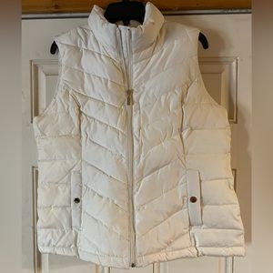 Charter Club Women’s Puffer Vest ivory- Large